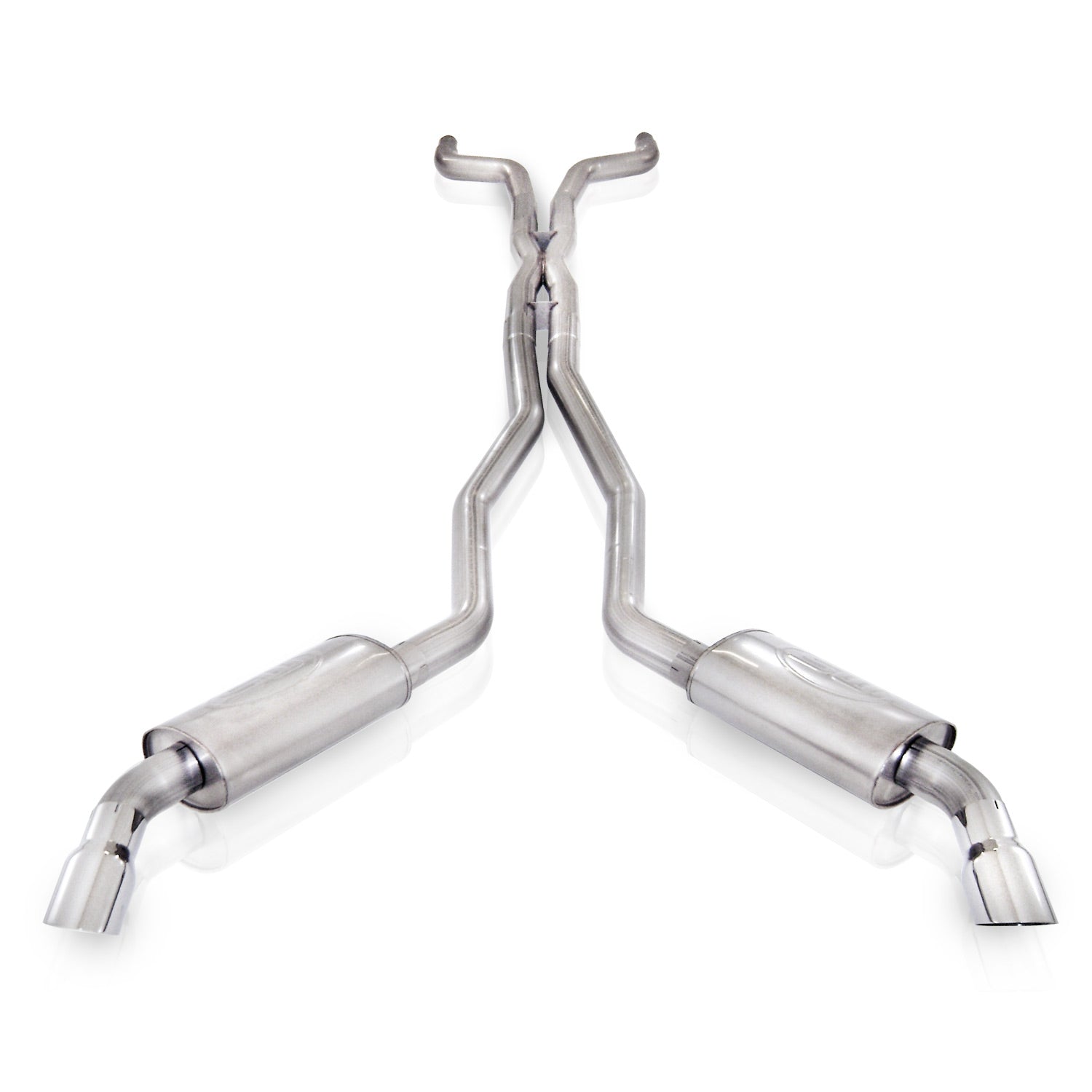 Stainless Works Catback Dual Turbo Chambered Mufflers Factory Connect - Apollo Off-Road
