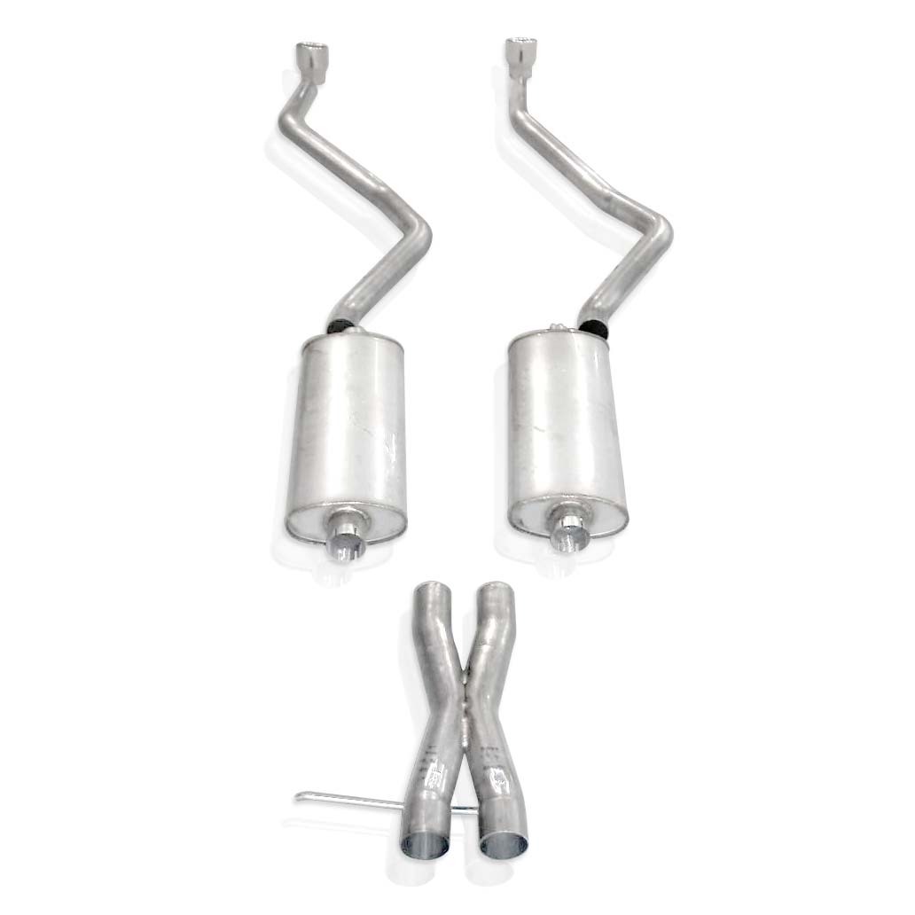 Stainless Works Catback Dual Turbo Chambered Mufflers Performance Connect - Apollo Off-Road