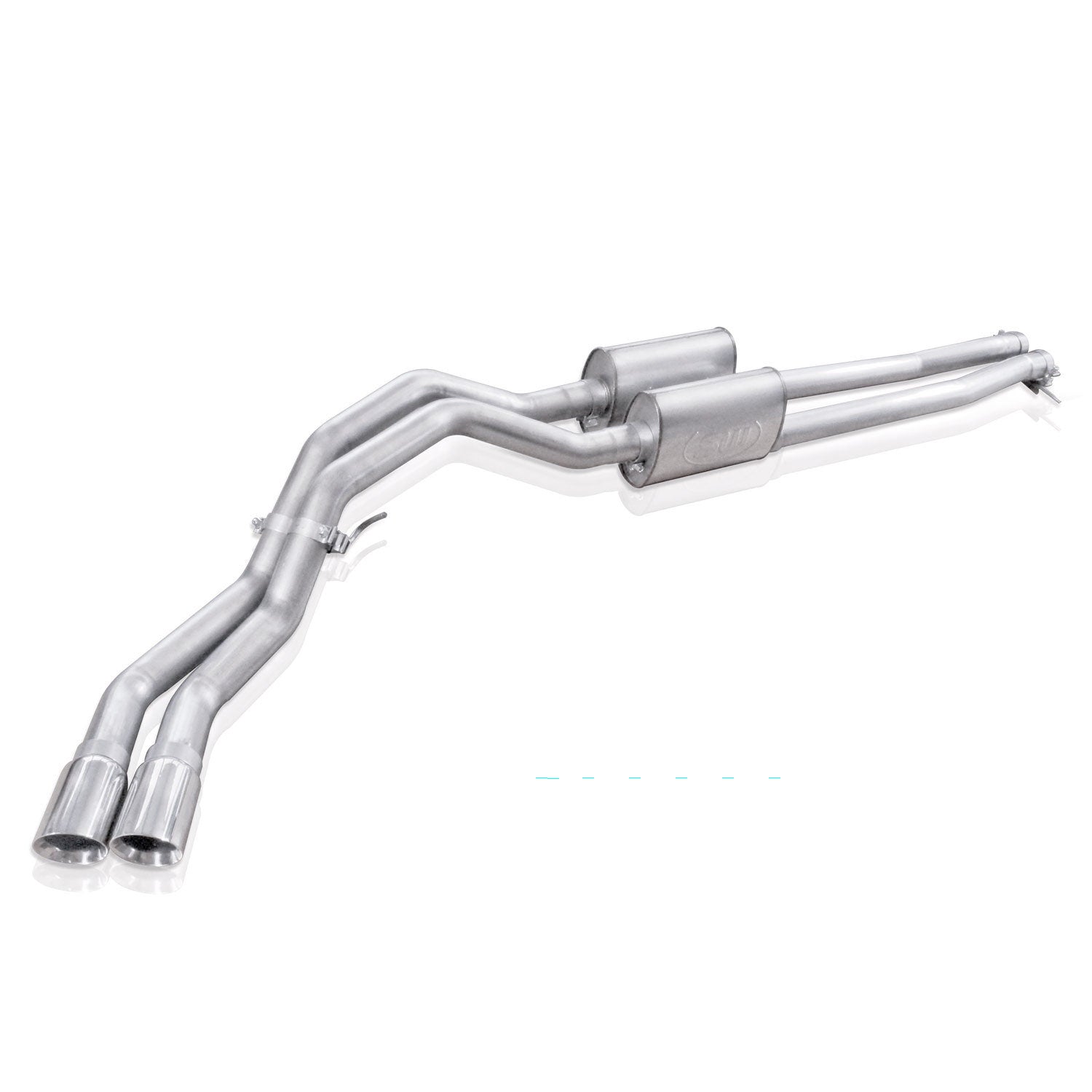 Stainless Works Catback Dual Turbo Chambered Mufflers Performance Connect - Apollo Off-Road