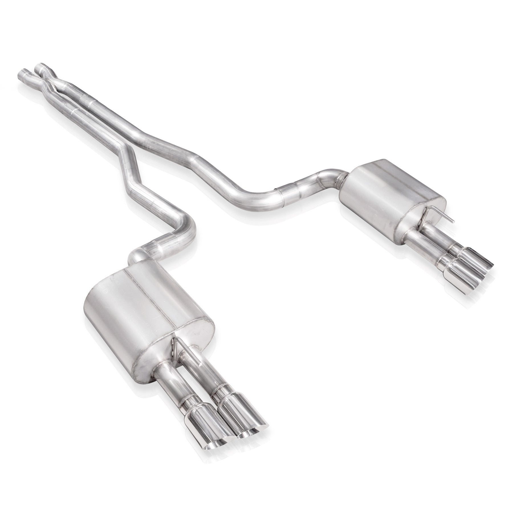 Stainless Works Catback Dual Turbo Chambered Mufflers Performance Connect - Apollo Off-Road