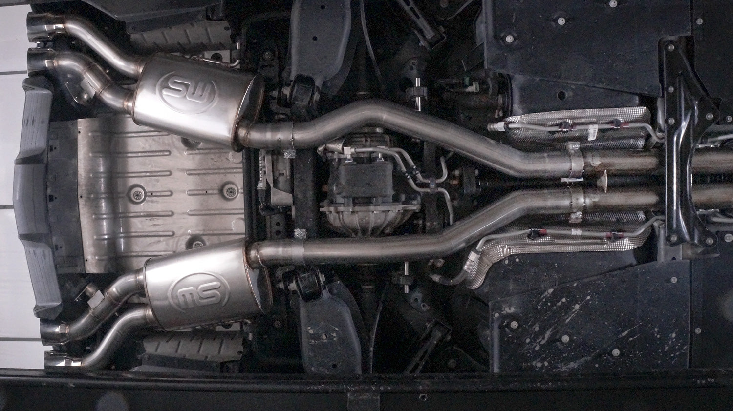 Stainless Works Catback Dual Turbo Custom Mufflers Factory Connect - Apollo Off-Road