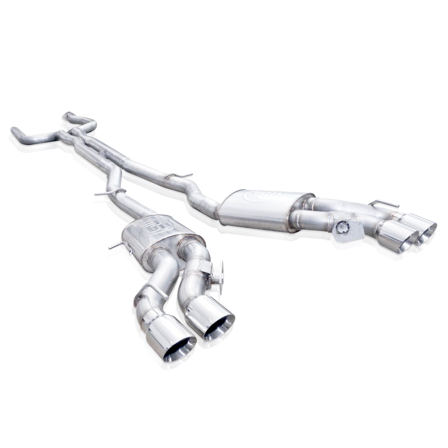Stainless Works Catback Dual Turbo Custom Mufflers Factory Connect - Apollo Off-Road