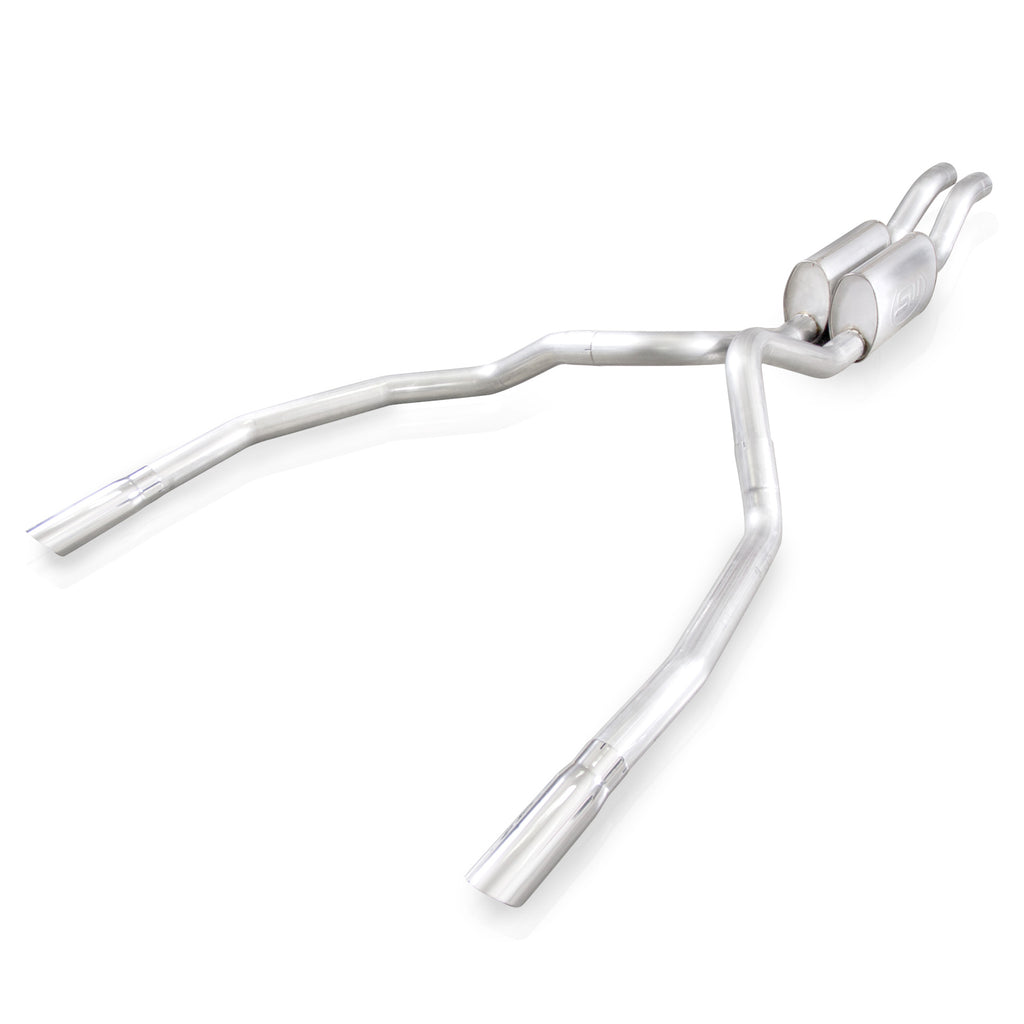 Stainless Works Catback Dual Turbo Mufflers Under/Bumper Performance Connect - Apollo Off-Road