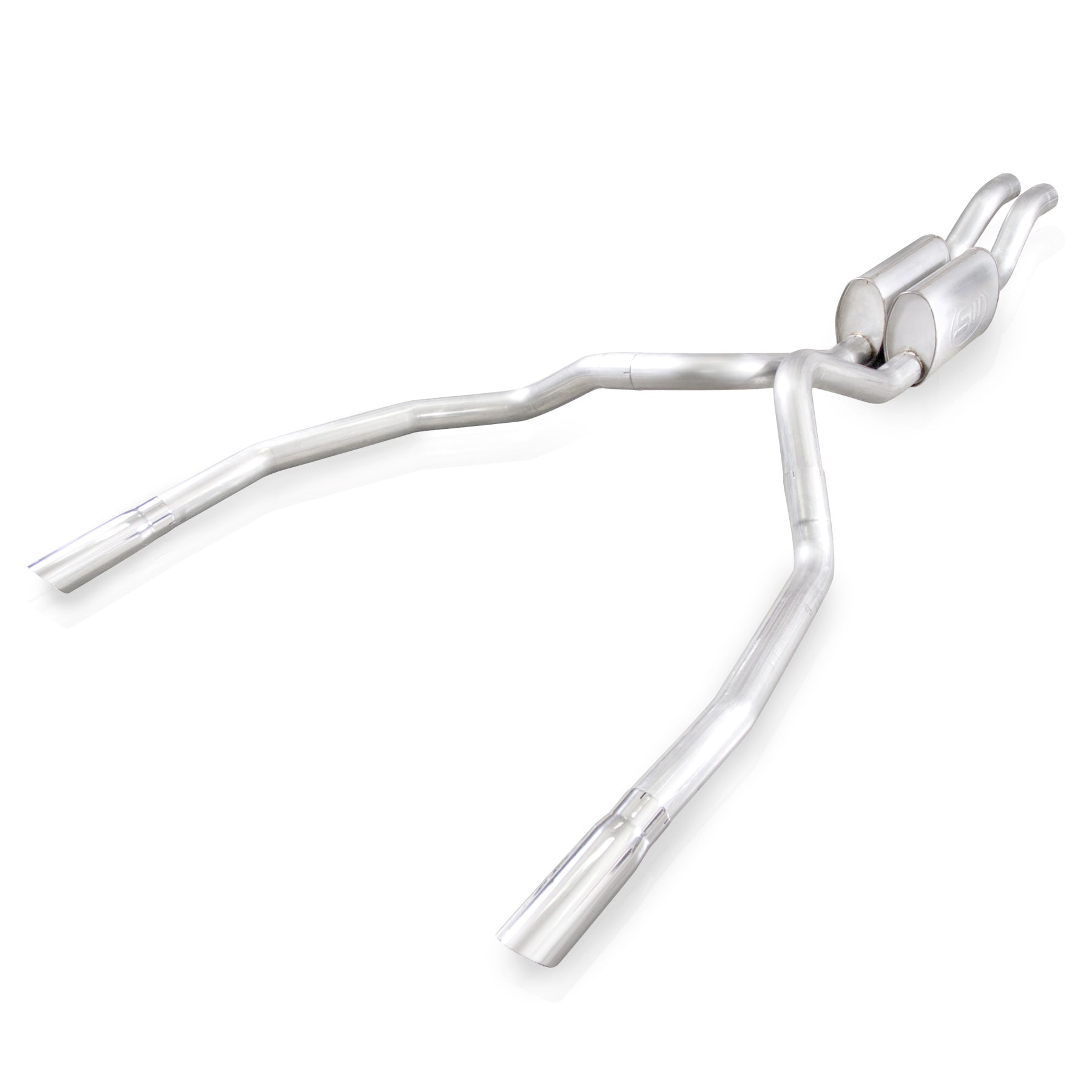 Stainless Works Catback Dual Turbo Mufflers Under/Bumper Performance Connect - Apollo Off-Road