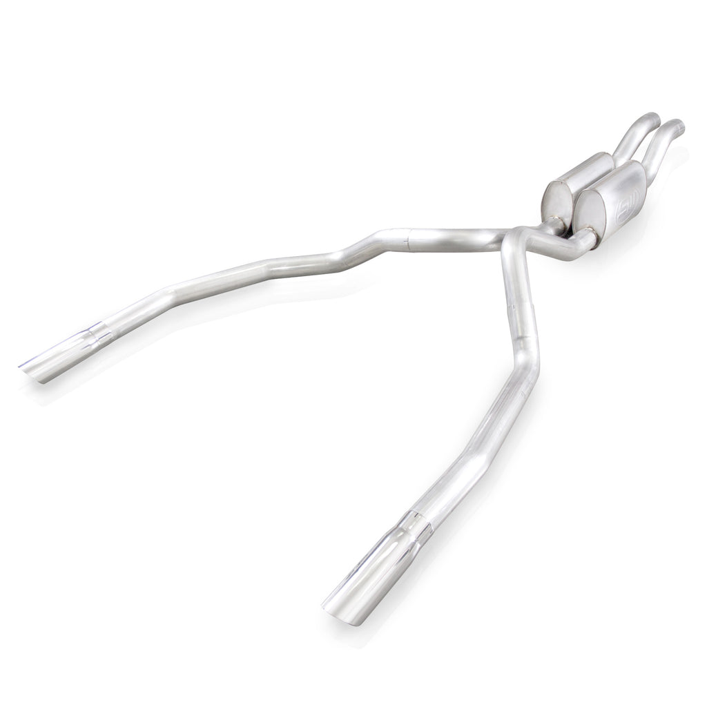 Stainless Works Catback Dual Turbo Mufflers Under/Bumper Performance Connect - Apollo Off-Road