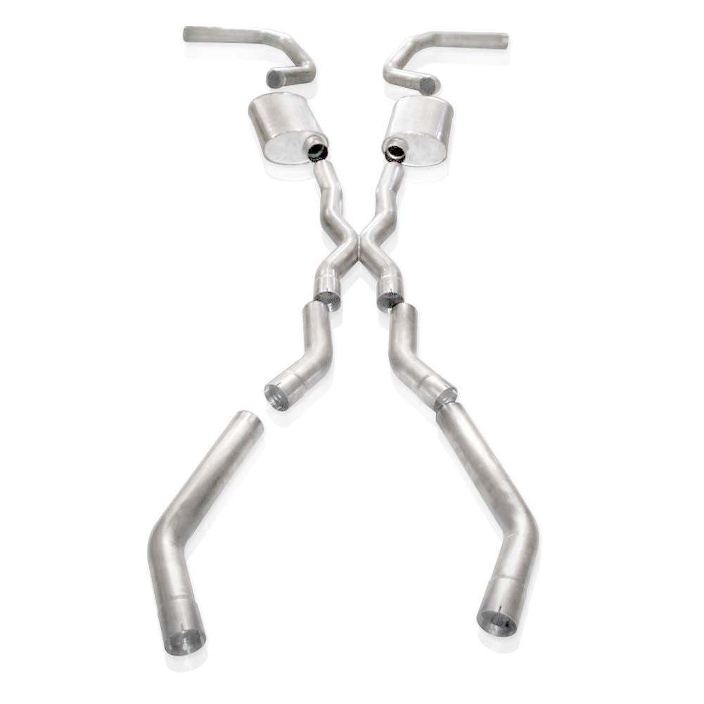 Stainless Works Catback Dual Turbo Mufflers X-Pipe Performance Connect - Apollo Off-Road