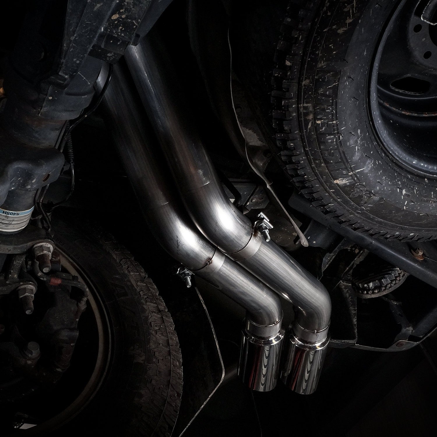 Stainless Works Catback Dual Turbo S-Tube Mufflers Factory & Performance Connect - Apollo Off-Road