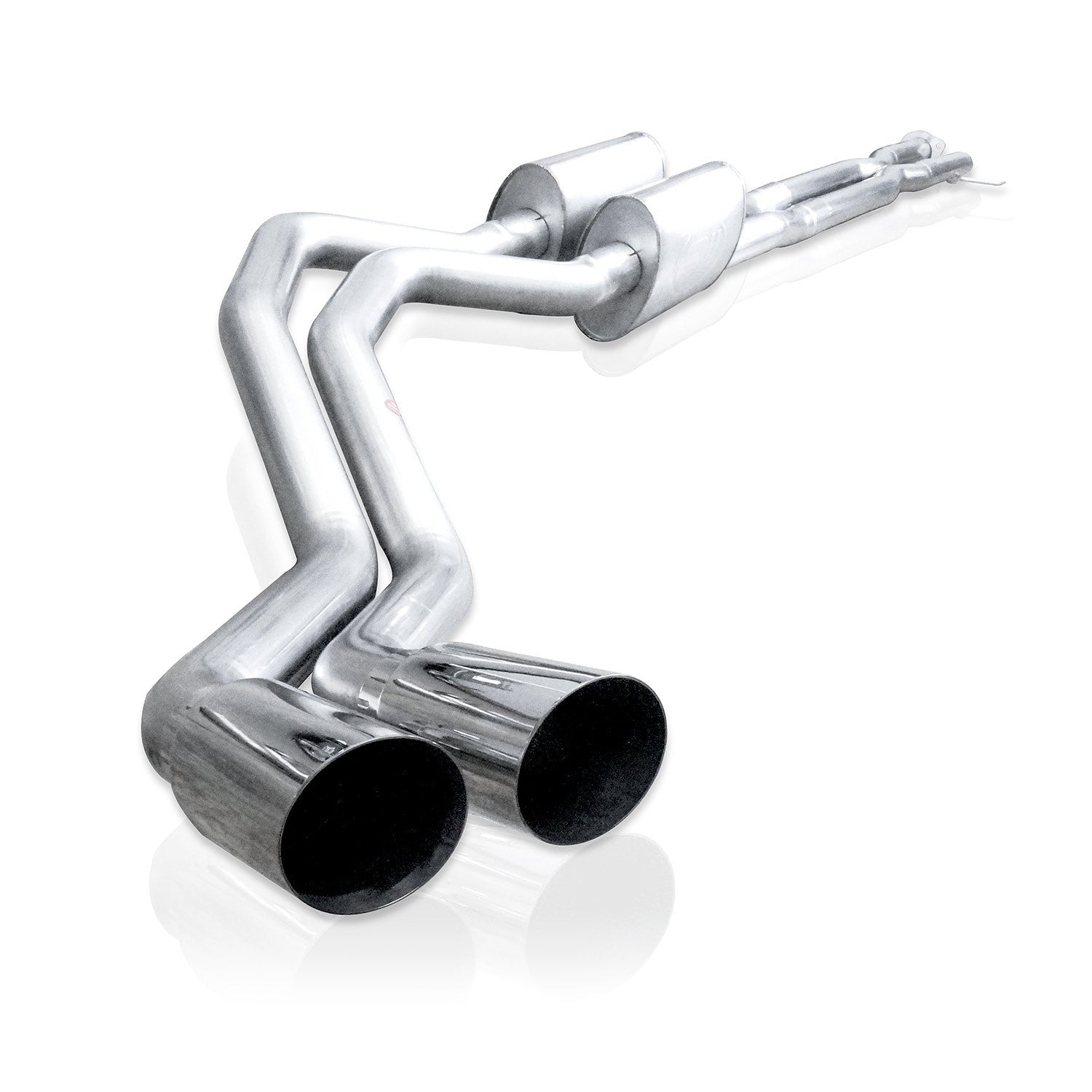Stainless Works Catback Dual Turbo S-Tube Mufflers Factory & Performance Connect - Apollo Off-Road