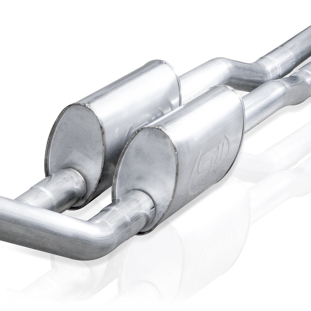 Stainless Works Catback Dual Turbo S-Tube Mufflers Factory & Performance Connect - Apollo Off-Road
