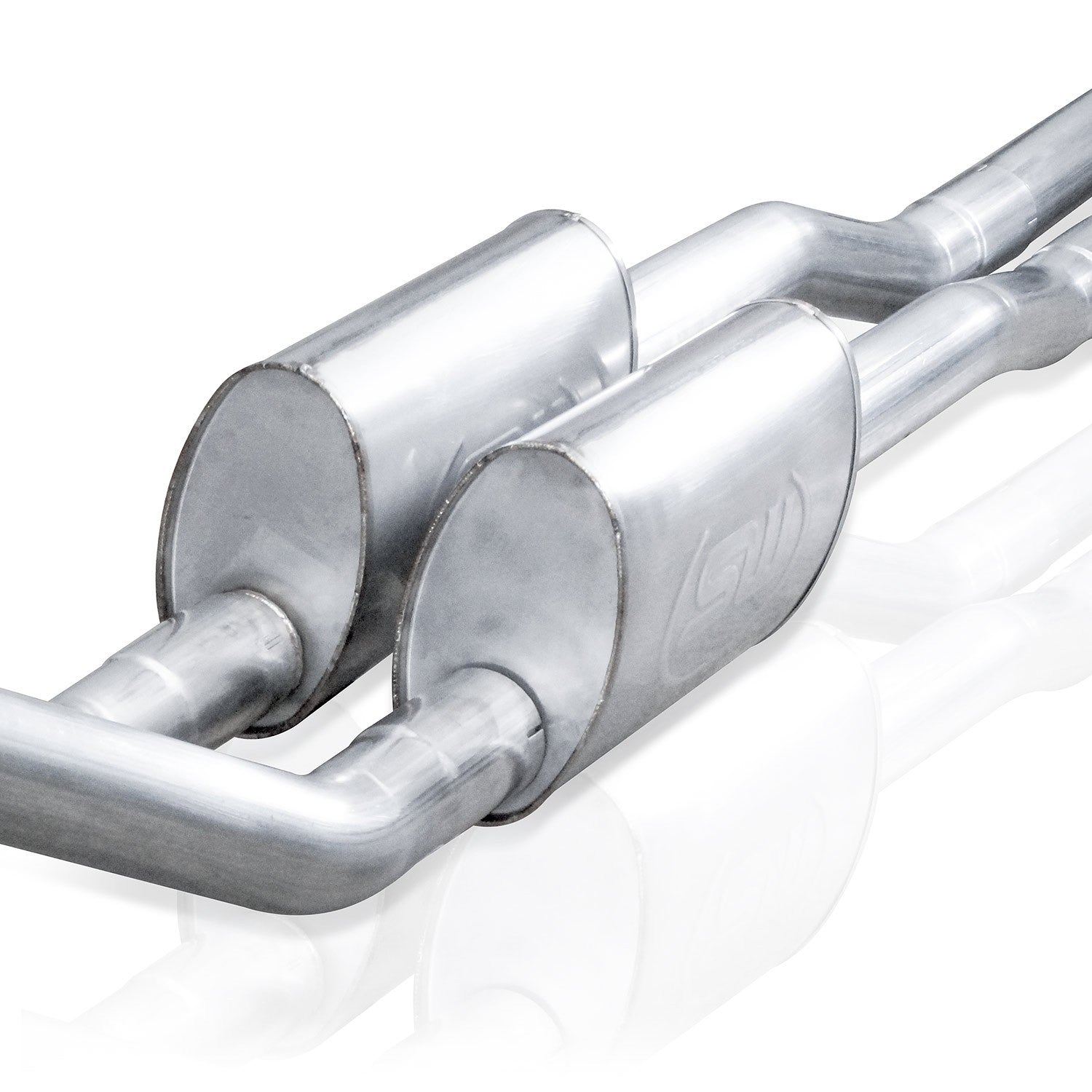 Stainless Works Catback Dual Turbo S-Tube Mufflers Factory & Performance Connect - Apollo Off-Road
