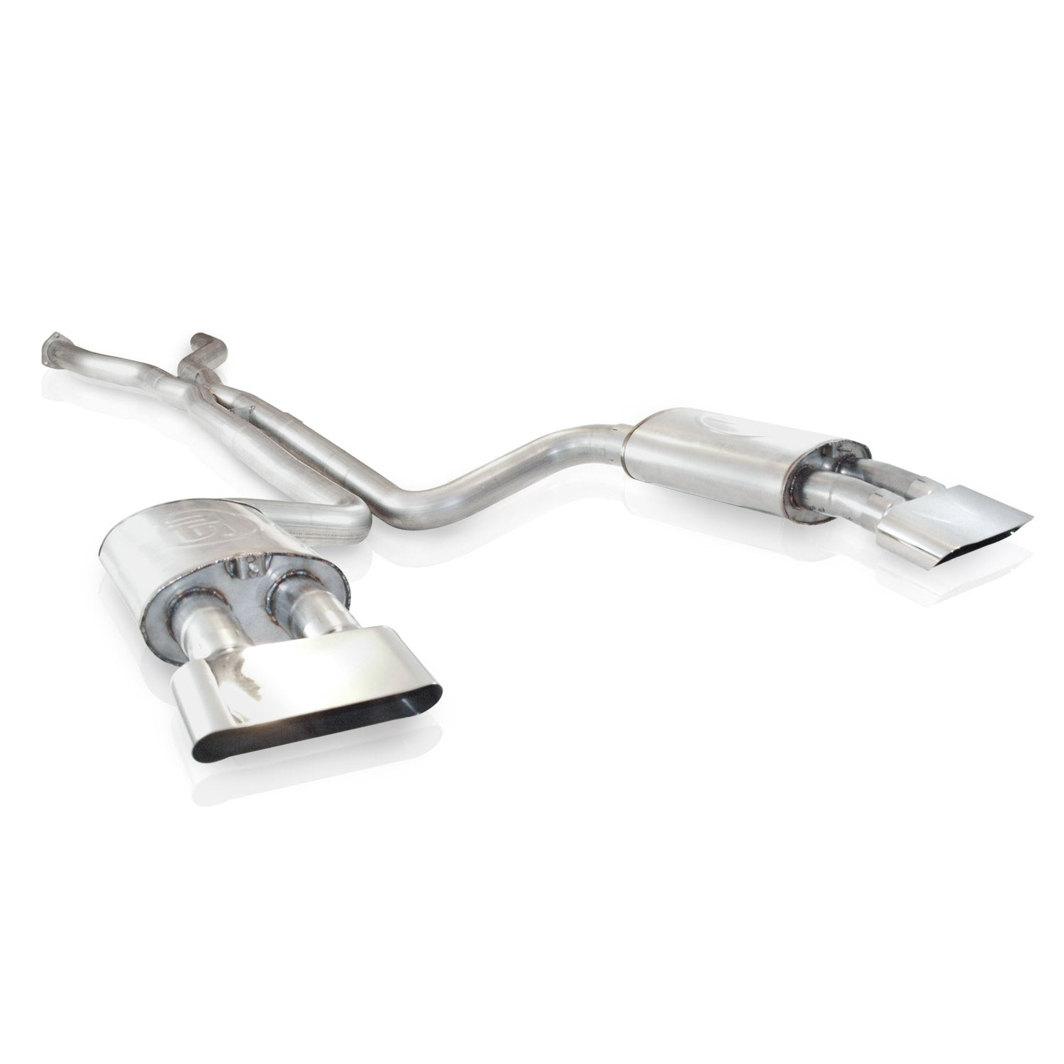 Stainless Works Catback Dual Turbo S-Tube Mufflers Factory Connect - Apollo Off-Road