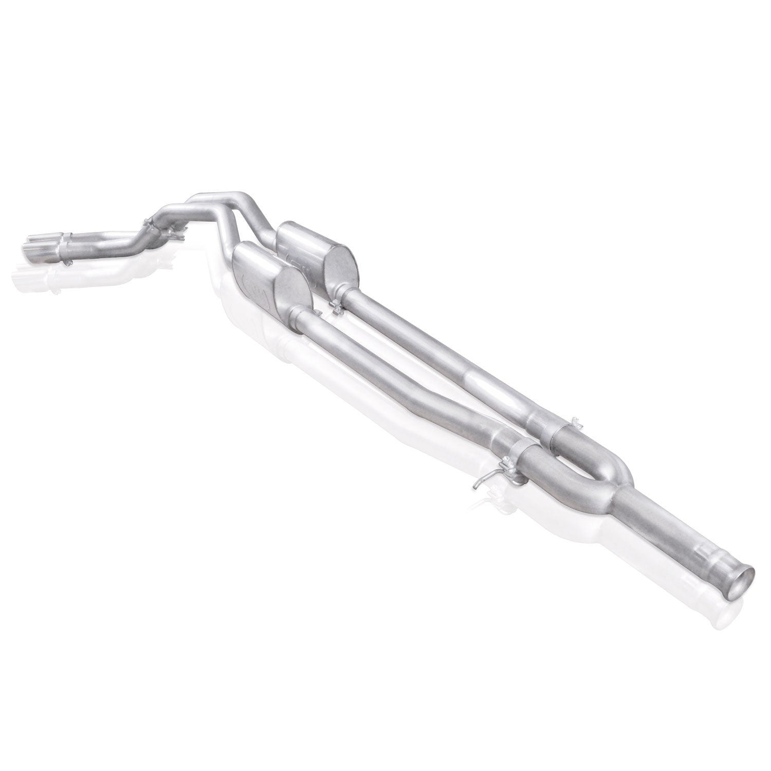 Stainless Works Catback Dual Turbo S-Tube Mufflers Factory Connect - Apollo Off-Road