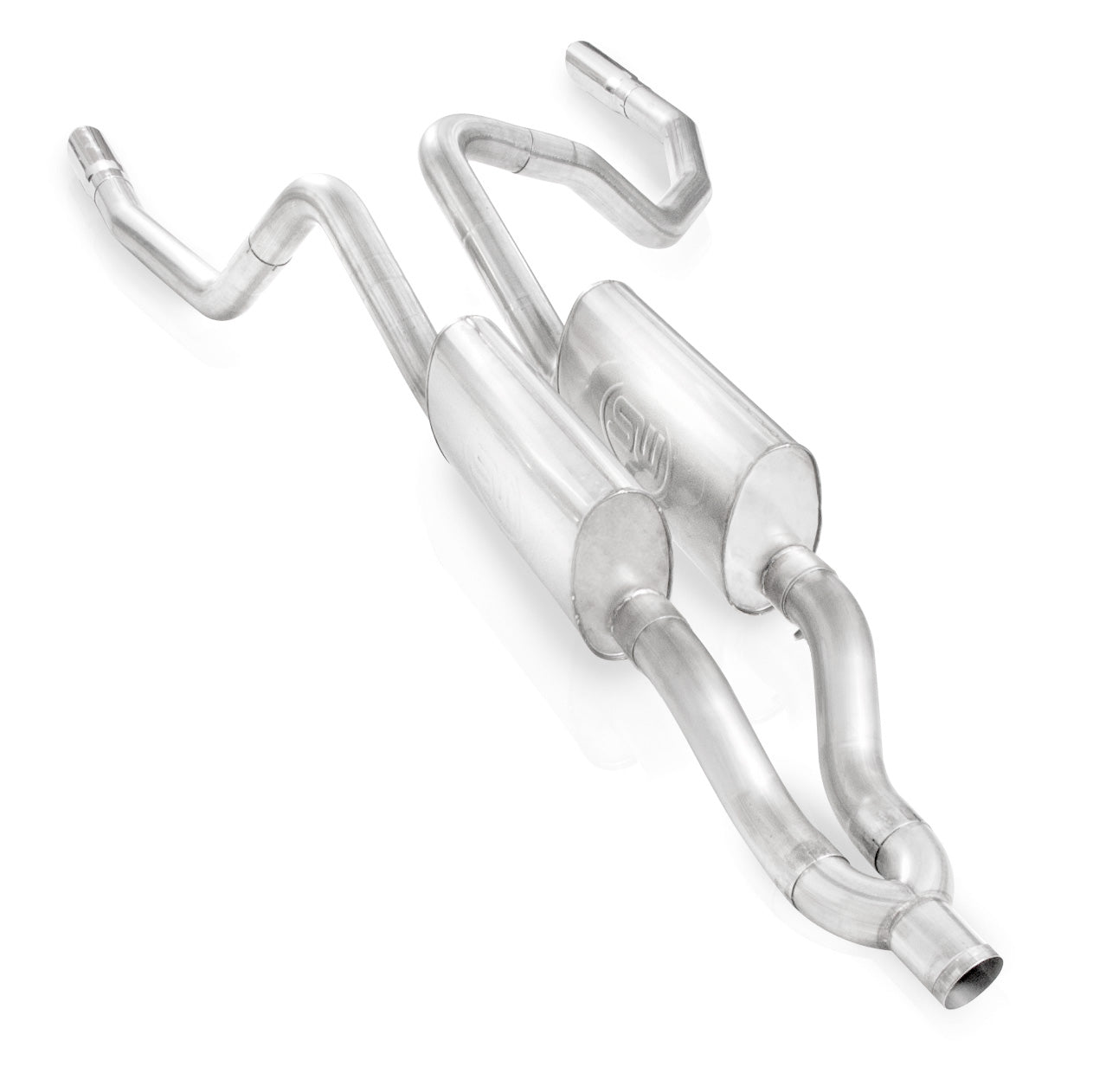 Stainless Works Catback Dual Turbo S-Tube Mufflers Factory Connect - Apollo Off-Road