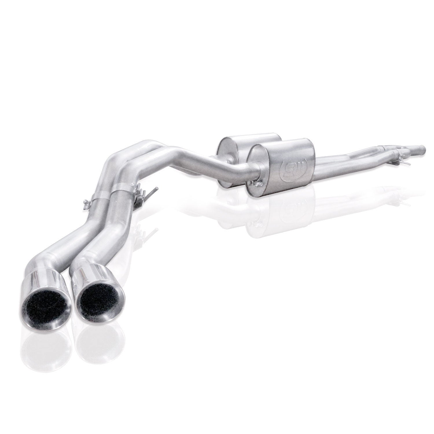 Stainless Works Catback Dual Turbo S-Tube Mufflers Factory Connect - Apollo Off-Road