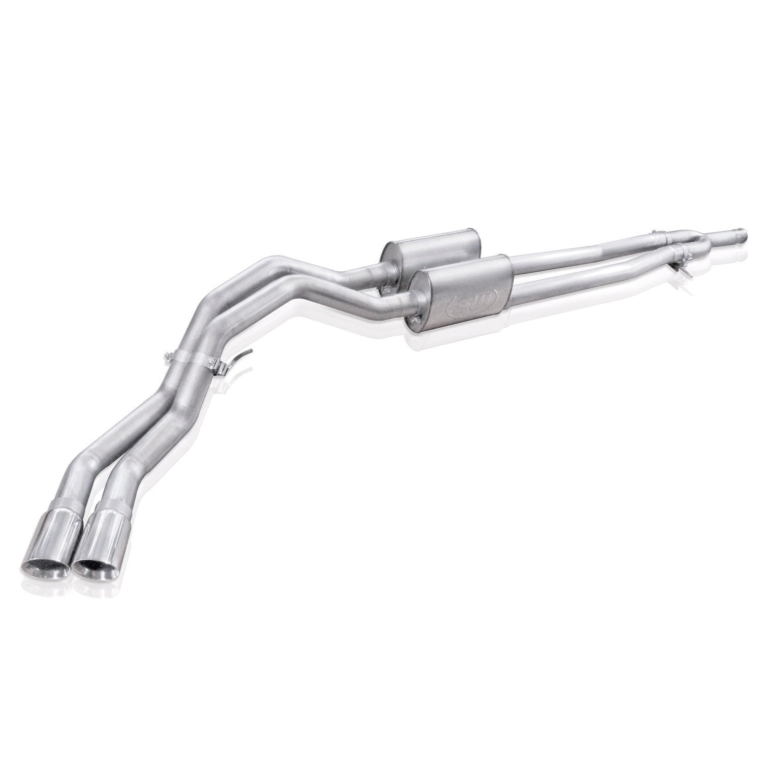 Stainless Works Catback Dual Turbo S-Tube Mufflers Factory Connect - Apollo Off-Road