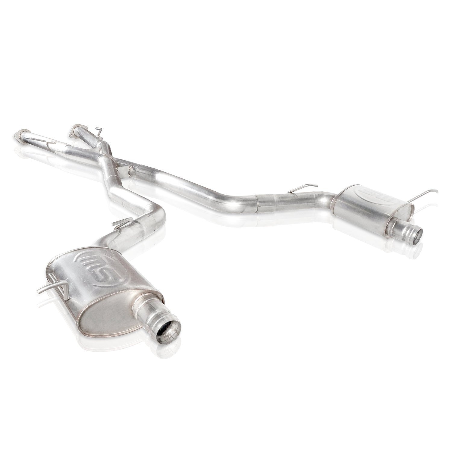 Stainless Works Catback Dual Turbo S-Tube Mufflers Factory Connect - Apollo Off-Road