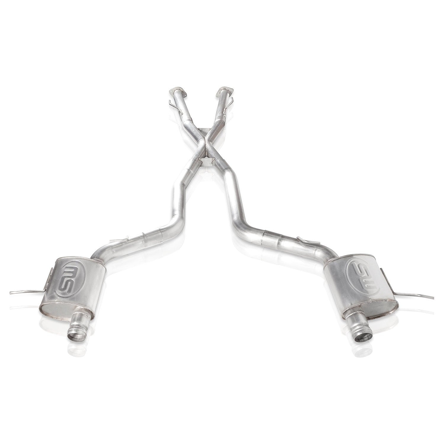 Stainless Works Catback Dual Turbo S-Tube Mufflers Factory Connect - Apollo Off-Road