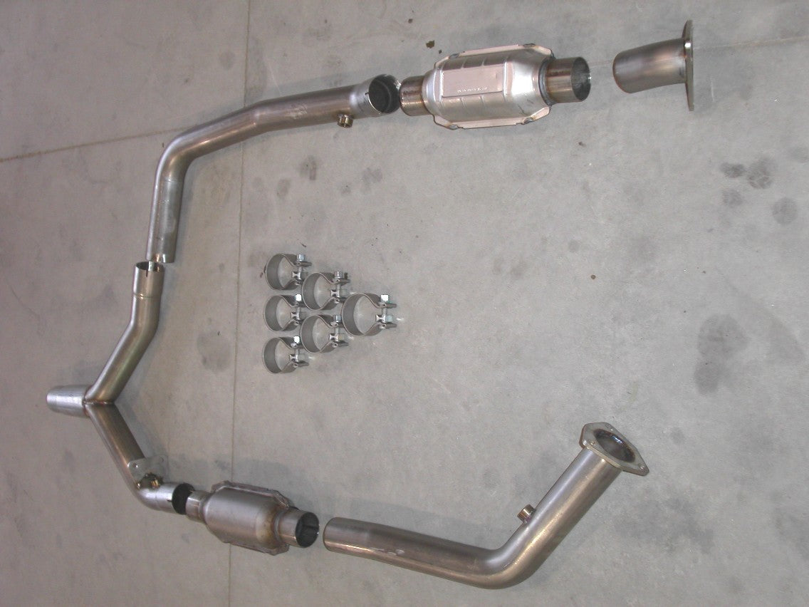 Stainless Works Catted Y-Pipe For Factory Manifolds - Apollo Off-Road