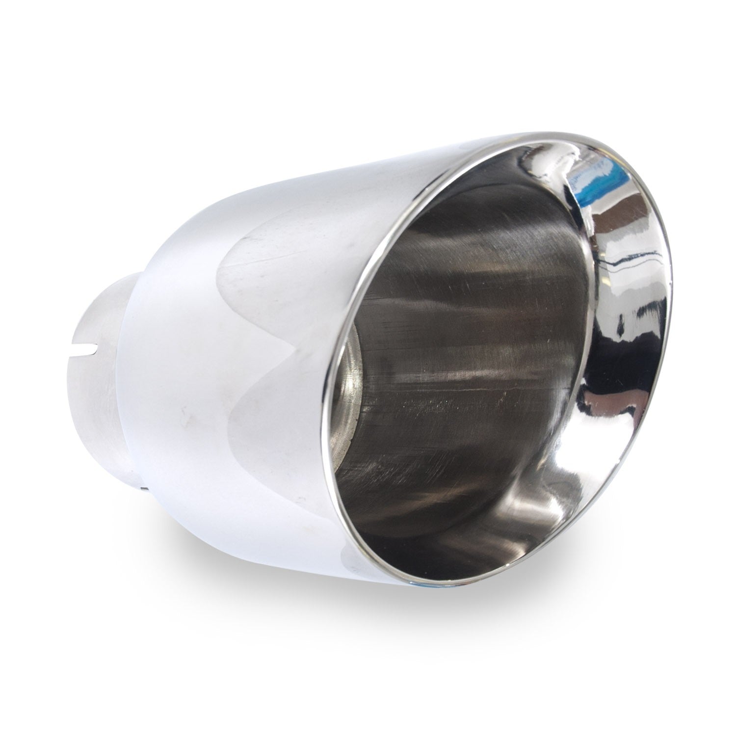 Stainless Works Double Wall Slash Cut Tip 3-1/2" Body 6-1/4" Length 2-1/2" Inlet - Apollo Off-Road