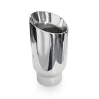 Stainless Works Double Wall Slash Cut Tip 4" Body 8" Length 3" Inlet - Apollo Off-Road