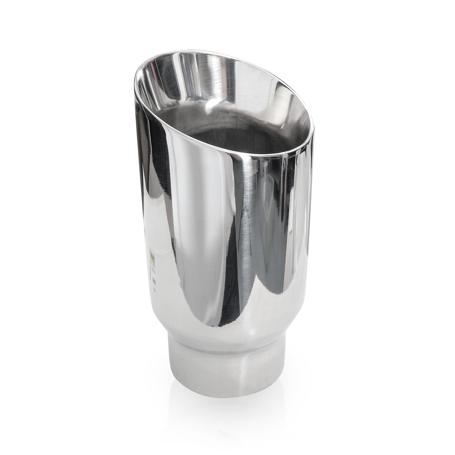 Stainless Works Double Wall Slash Cut Tip 4" Body 8" Length 3" Inlet - Apollo Off-Road