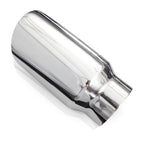 Stainless Works Double Wall Slash Cut Tip 4" Body 8" Length 3" Inlet - Apollo Off-Road