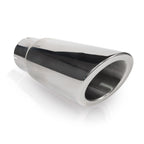 Stainless Works Double Wall Slash Cut Tip 4" Body 9" Length 2-1/2" Inlet - Apollo Off-Road