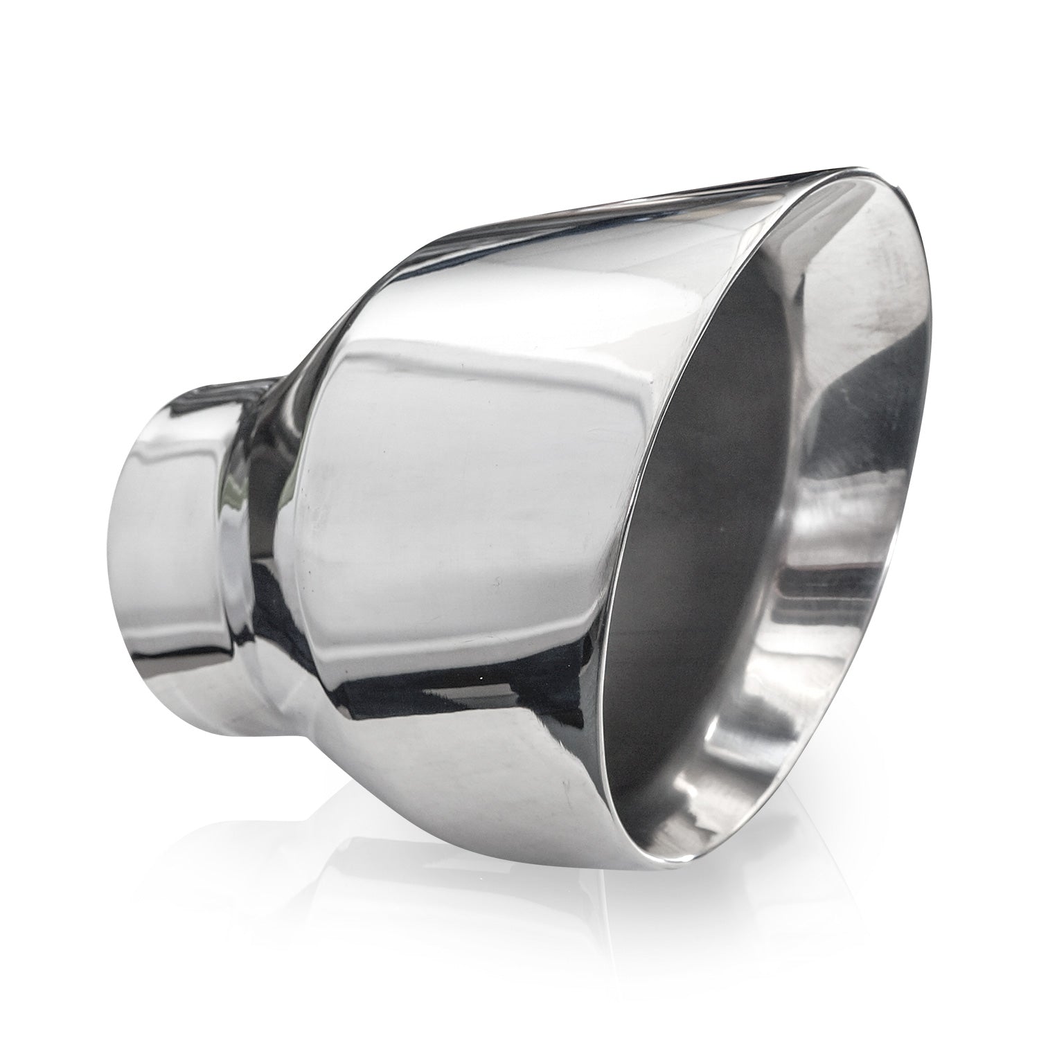 Stainless Works Double Wall Slash Cut Tip 5" Body 6-1/4" Length 3" Inlet - Apollo Off-Road