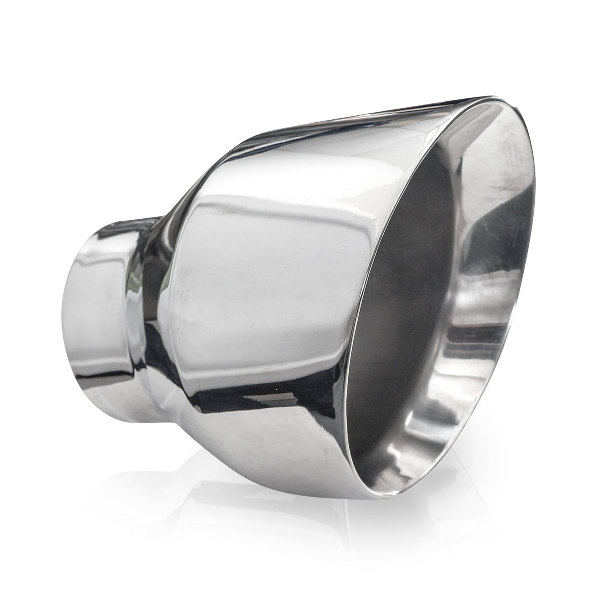 Stainless Works Double Wall Slash Cut Tip 5" Body 6-1/4" Length 3" Inlet - Apollo Off-Road