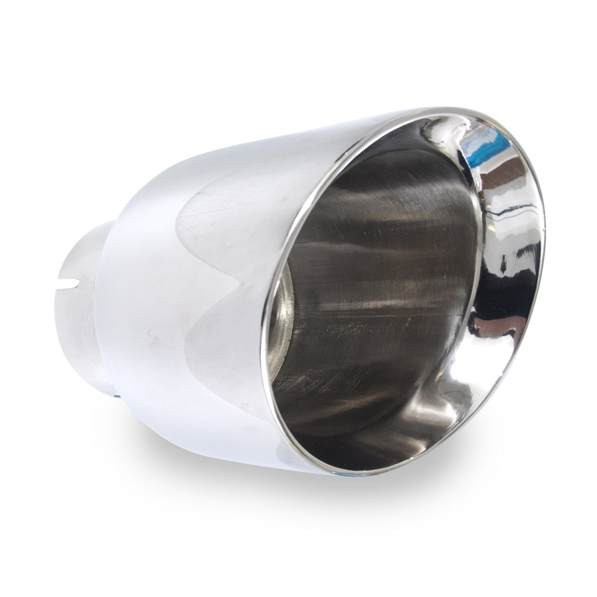 Stainless Works Double Wall Slash Cut Tip 5" Body 8" Length 3" Inlet - Apollo Off-Road
