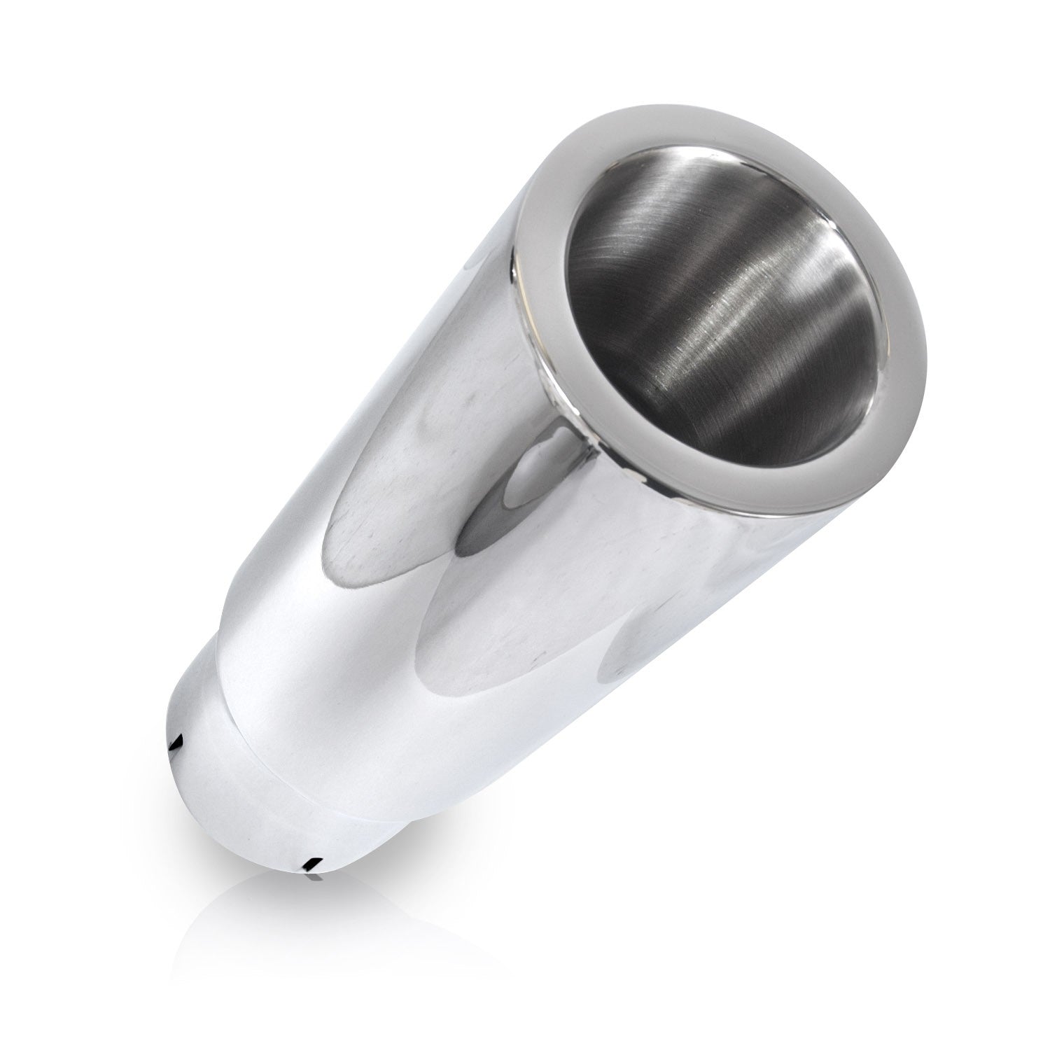 Stainless Works Double Wall Straight Cut Tip 4" Body 9" Length 2-1/2" Inlet - Apollo Off-Road
