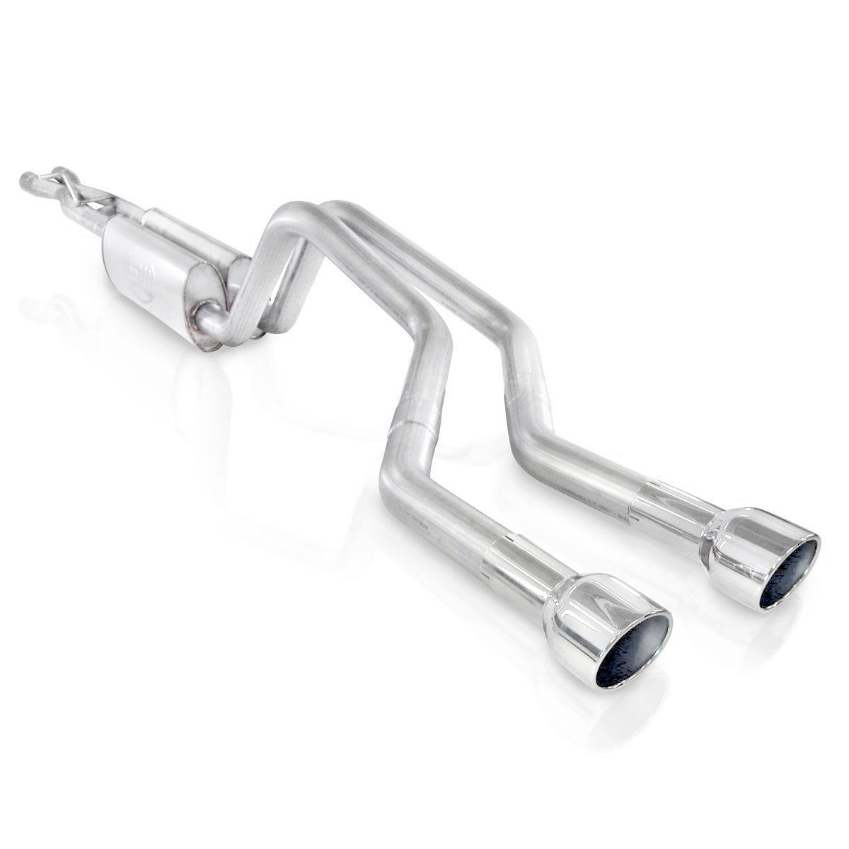 Stainless Works Dual Turbo Chambered Mufflers Center Exit X-Pipe Factory Connect - Apollo Off-Road