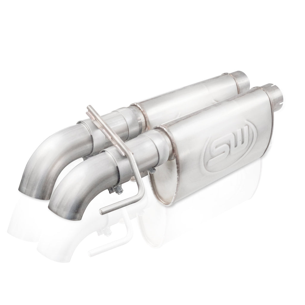 Stainless Works Dump Style Catback Dual Chambered Mufflers Performance Connect - Apollo Off-Road