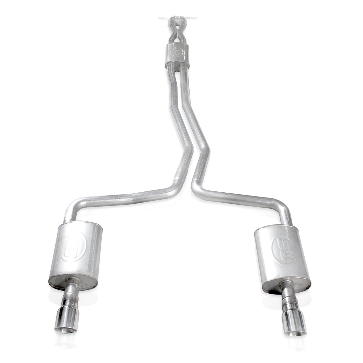 Stainless Works Ecoboost Dual Turbo Chambered Mufflers Fatory Connect - Apollo Off-Road