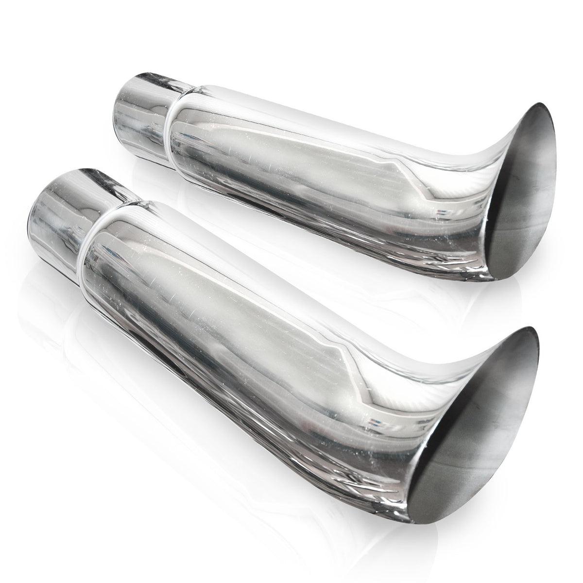 Stainless Works Elf Ear Tips 2" Inlet - Apollo Off-Road