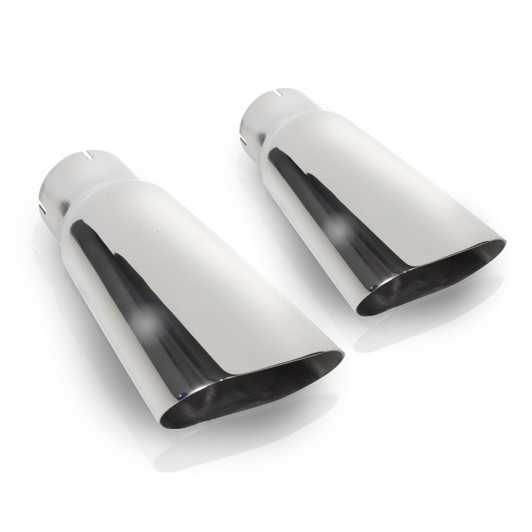 Stainless Works Flat Oval Tips 3" Inlet - Apollo Off-Road