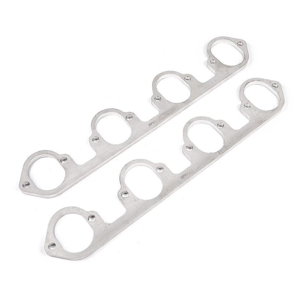 Stainless Works Header Flange BBF 2-1/4" Flat Oval Port - Apollo Off-Road