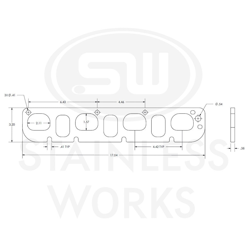 Stainless Works Header Flange Hemi 1-7/8" D Port - Apollo Off-Road
