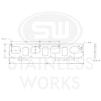 Stainless Works Header Flange Hemi 1-7/8" D Port - Apollo Off-Road