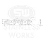 Stainless Works Header Flange LS 1-3/4" Round Port - Apollo Off-Road