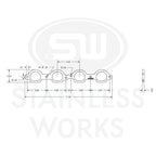 Stainless Works Header Flange LS 2" D Port - Apollo Off-Road