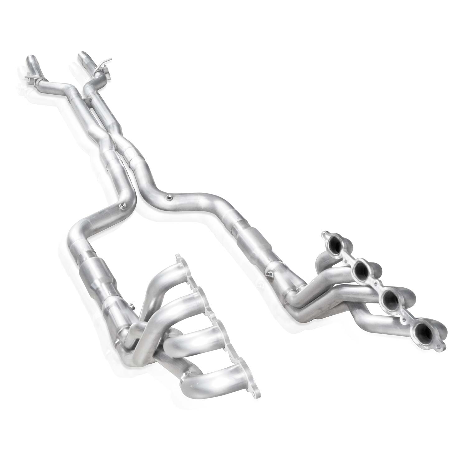 Stainless Works Headers 1-7/8" Pri. X-Pipe Catted, Valve Delete Factory Connect - Apollo Off-Road