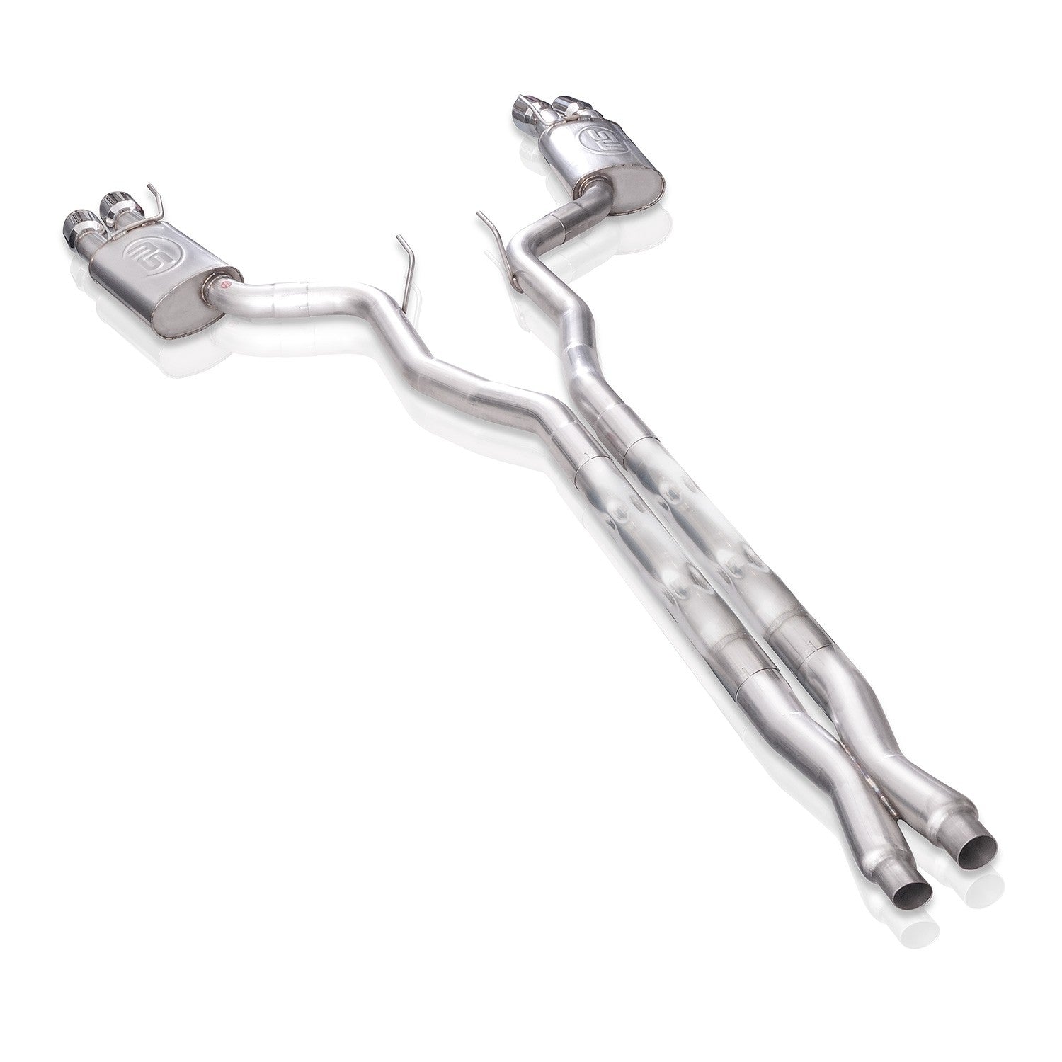Stainless Works Legend Catback X-Pipe Factory Connect With Valve - Apollo Off-Road