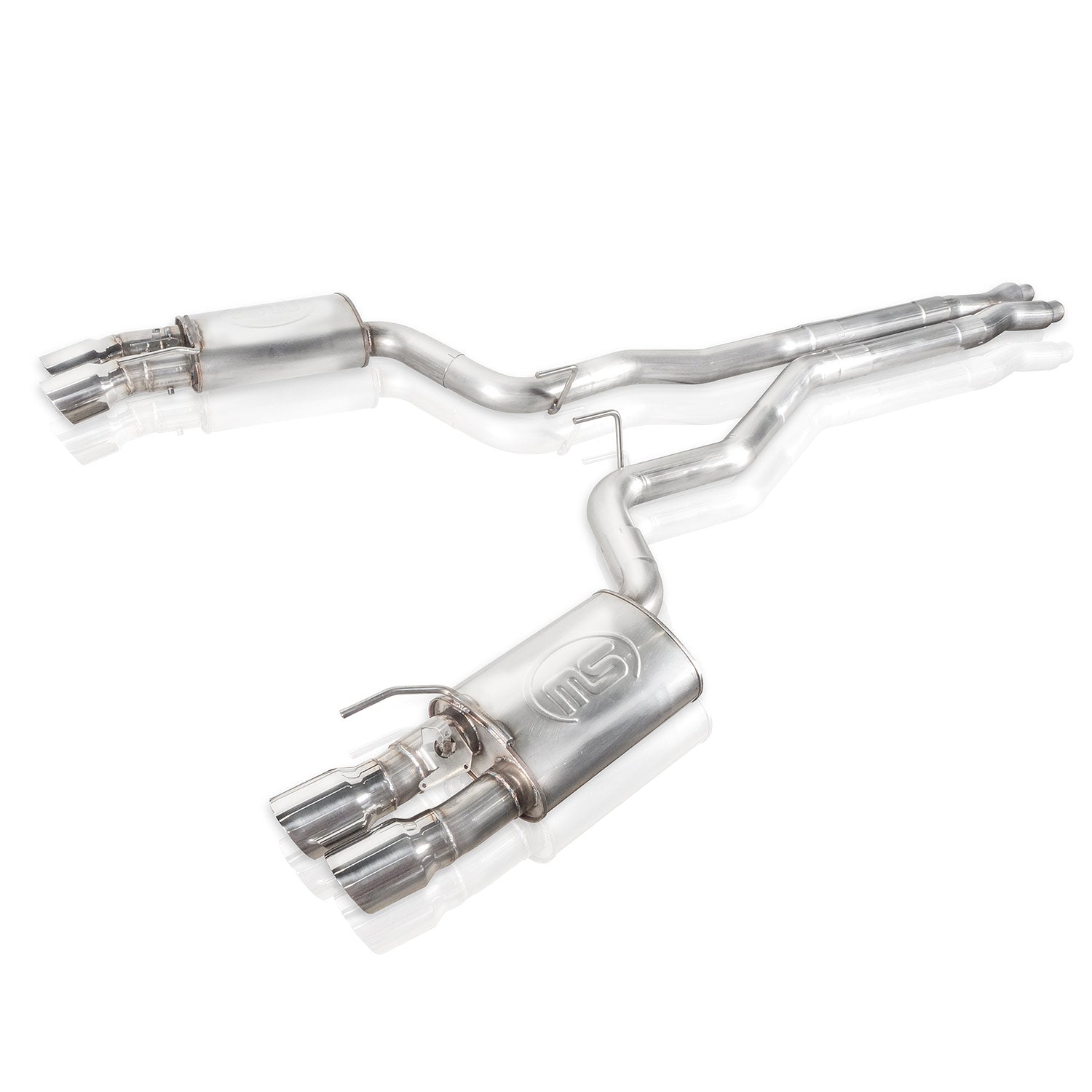Stainless Works Redline X-Pipe Catback Factory Connect With Valve - Apollo Off-Road