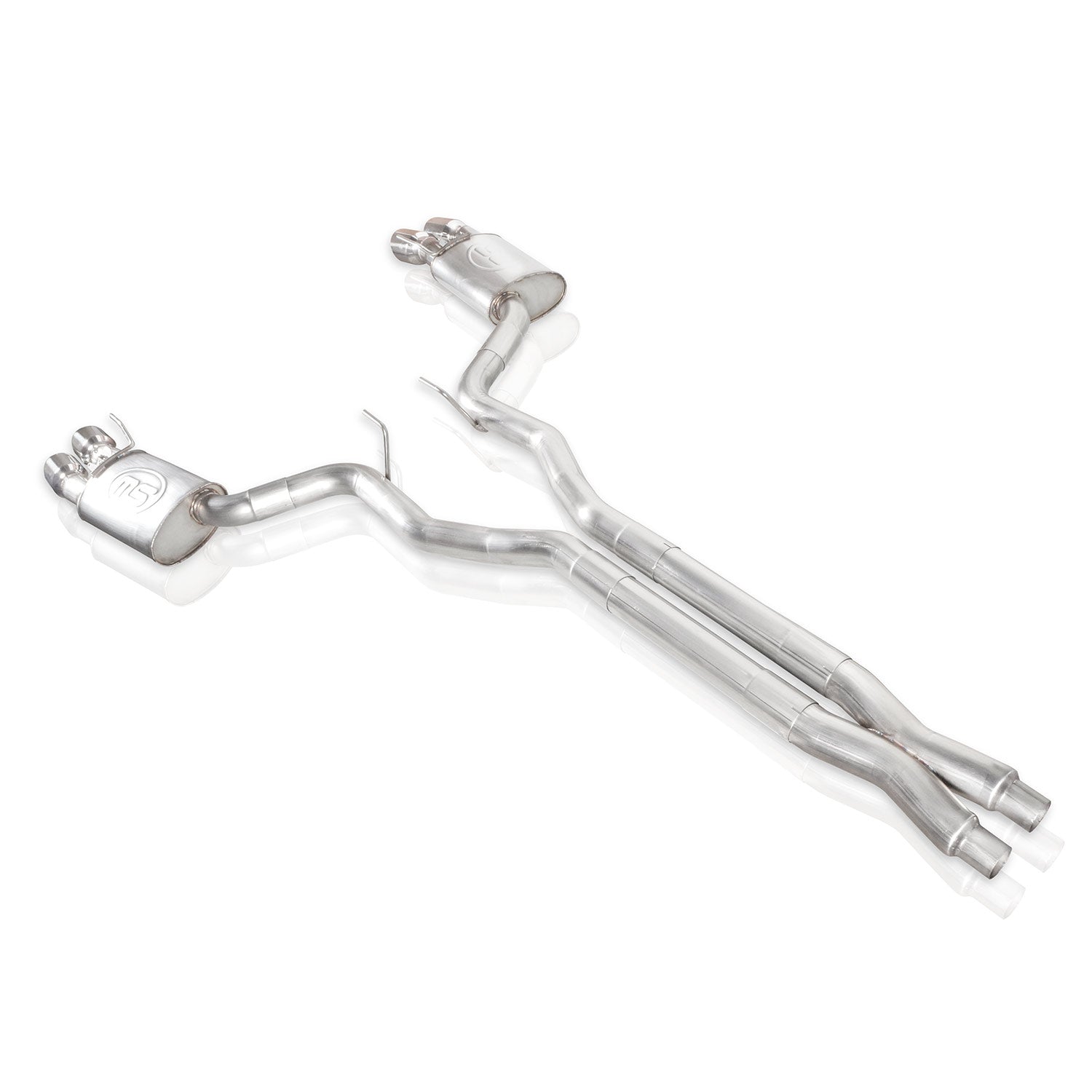 Stainless Works Redline X-Pipe Catback Factory Connect With Valve - Apollo Off-Road