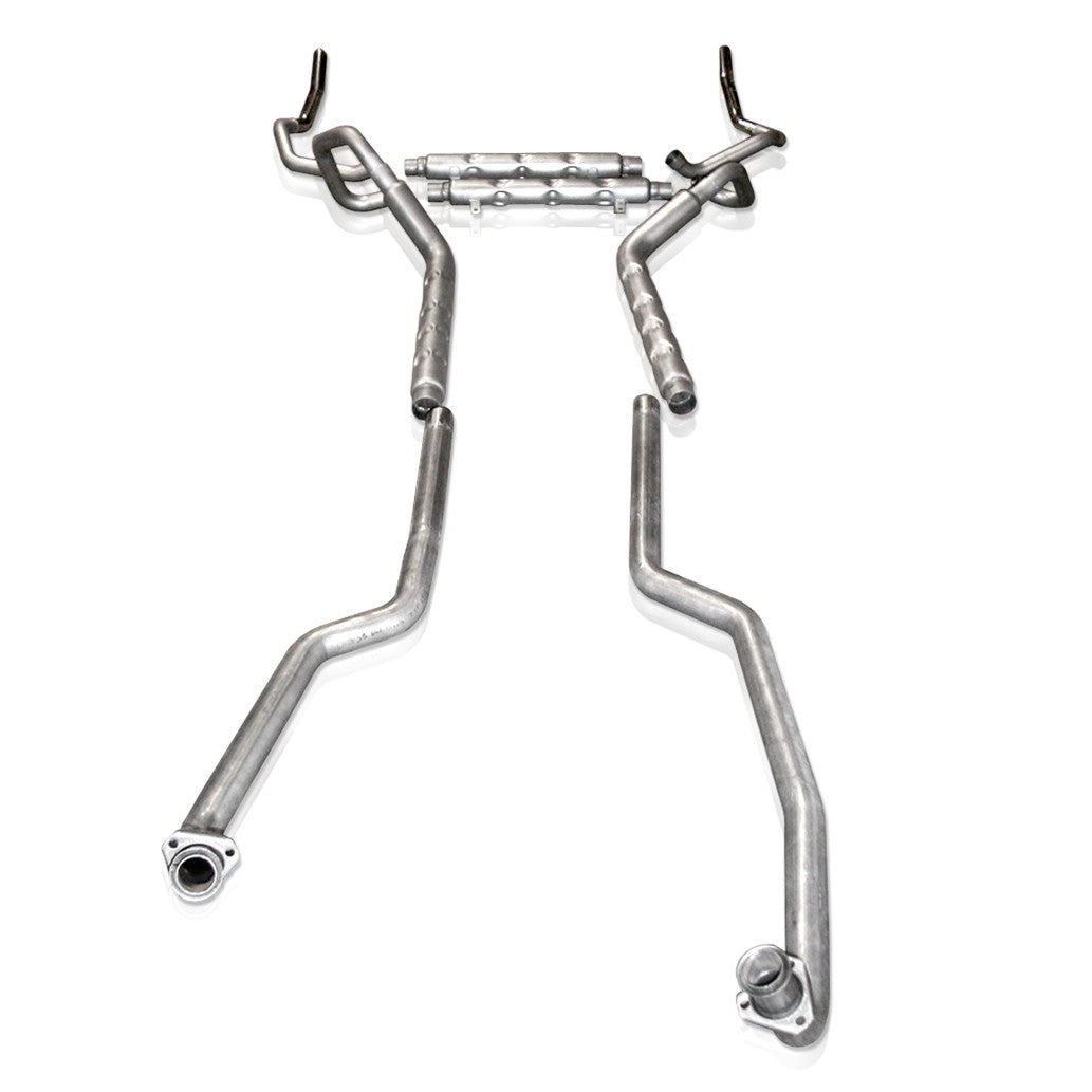 Stainless Works SBC Catback Chambered Rounds Fits Factory Manifolds - Apollo Off-Road