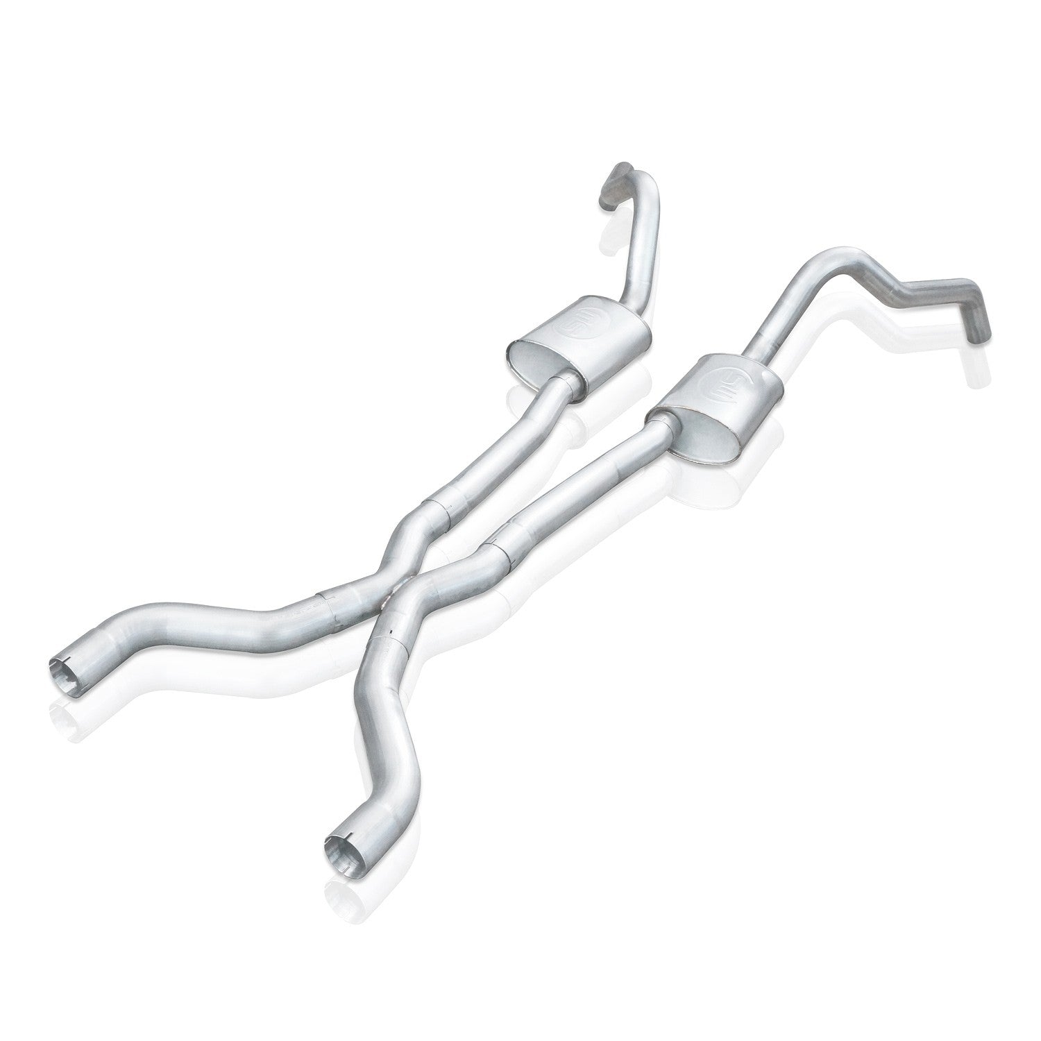Stainless Works SBC Catback Dual Turbo Chambered Mufflers Aftermarket Connect - Apollo Off-Road