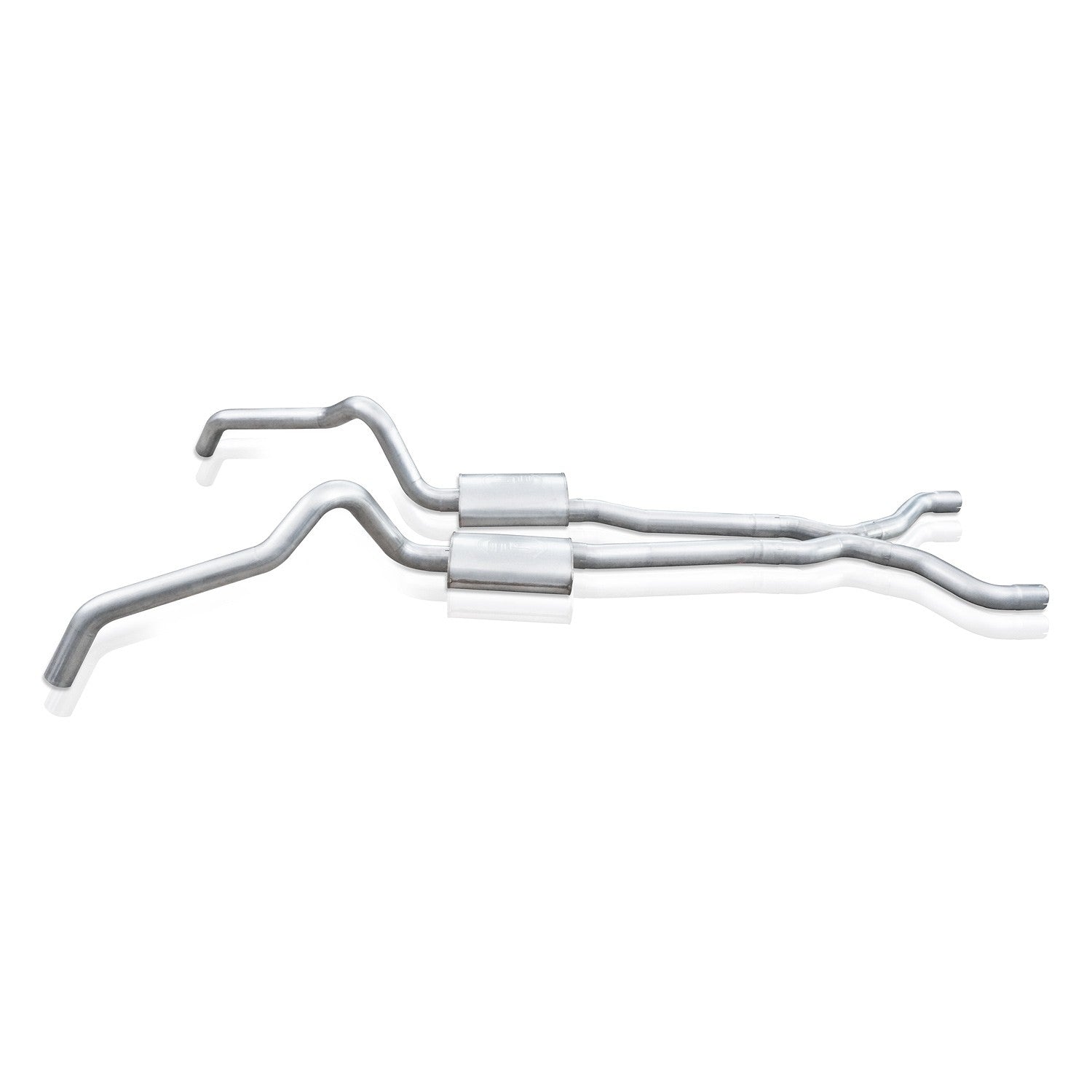 Stainless Works SBC Catback Dual Turbo Chambered Mufflers Aftermarket Connect - Apollo Off-Road