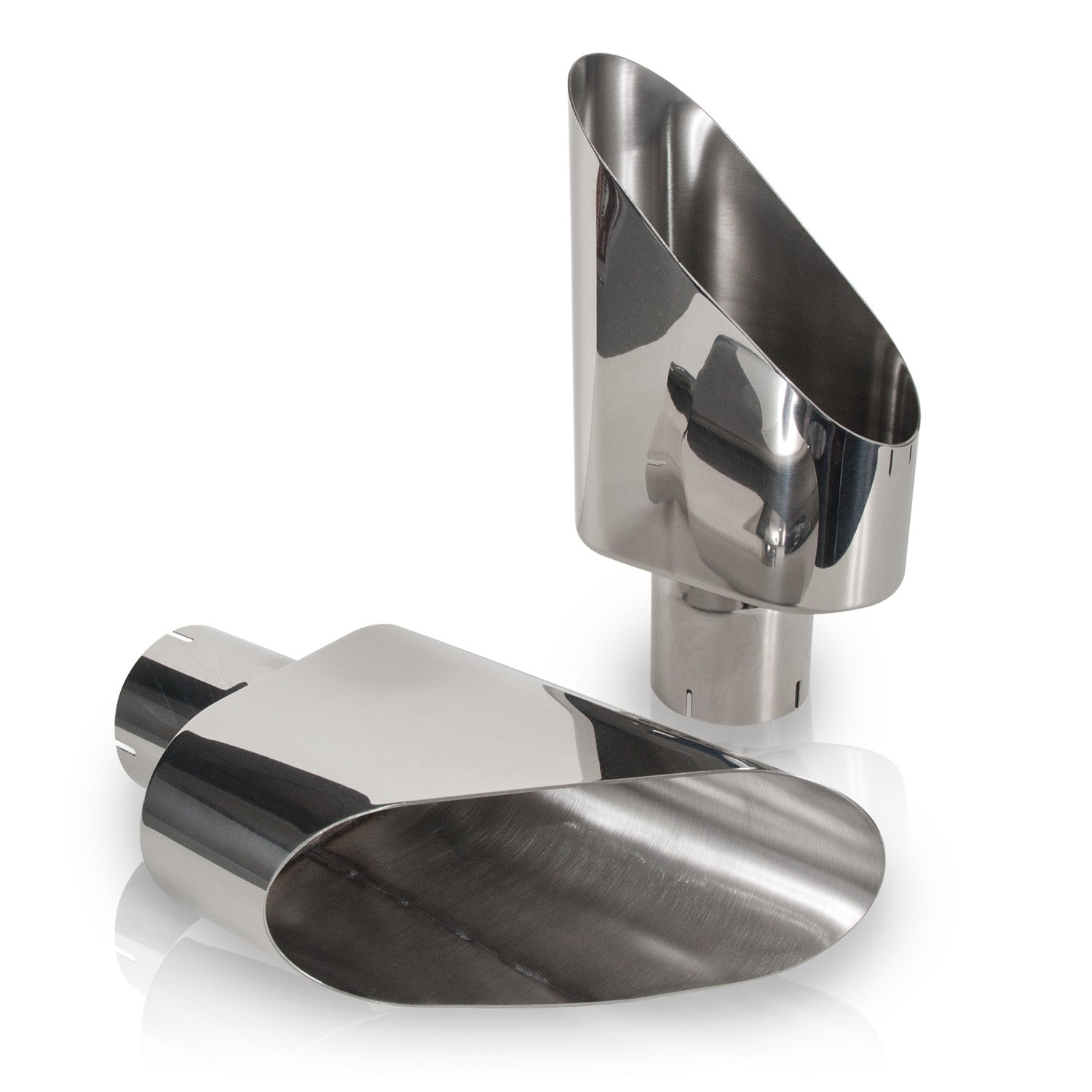 Stainless Works Slash Cut Big Oval Tips 3" Inlet - Apollo Off-Road