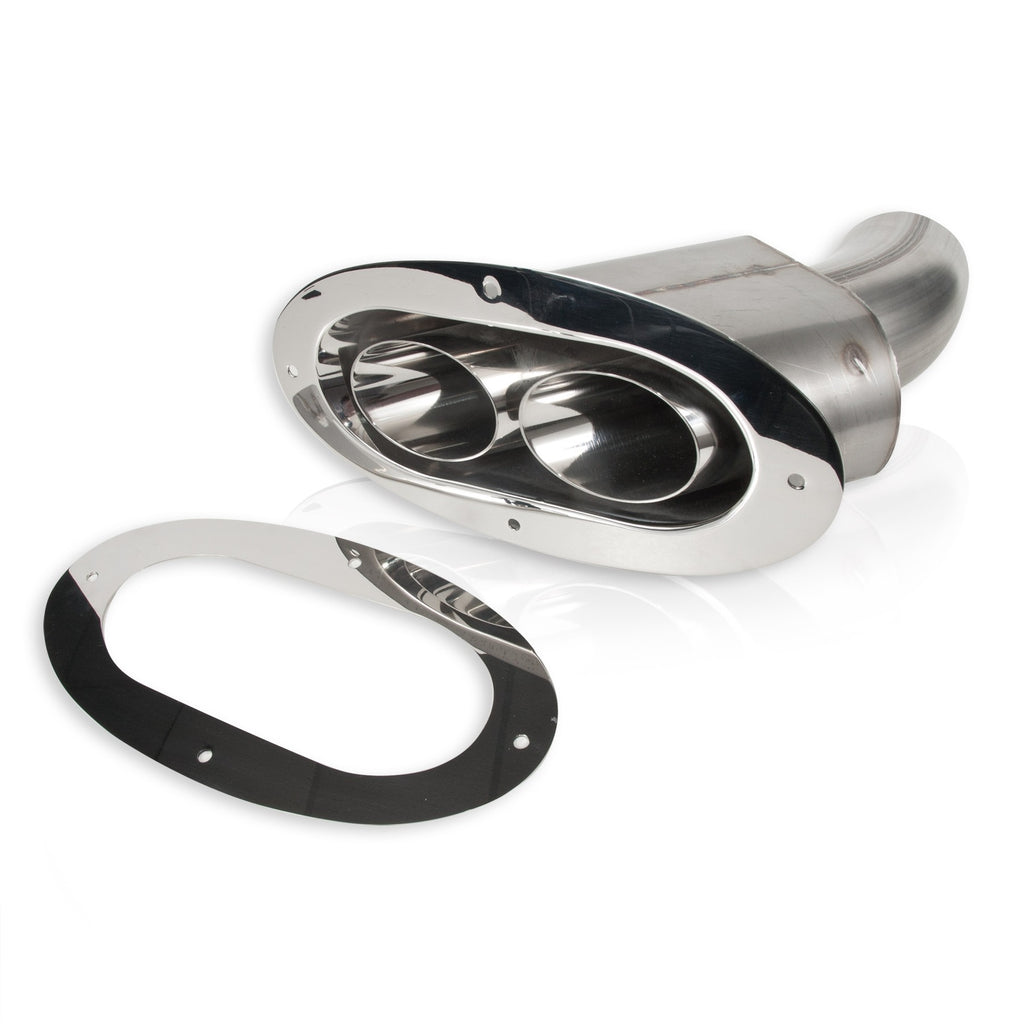 Stainless Works Thru Body Big Oval Tip 3" Inlet - Apollo Off-Road